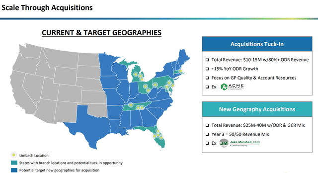 Acquisition areas and Focus