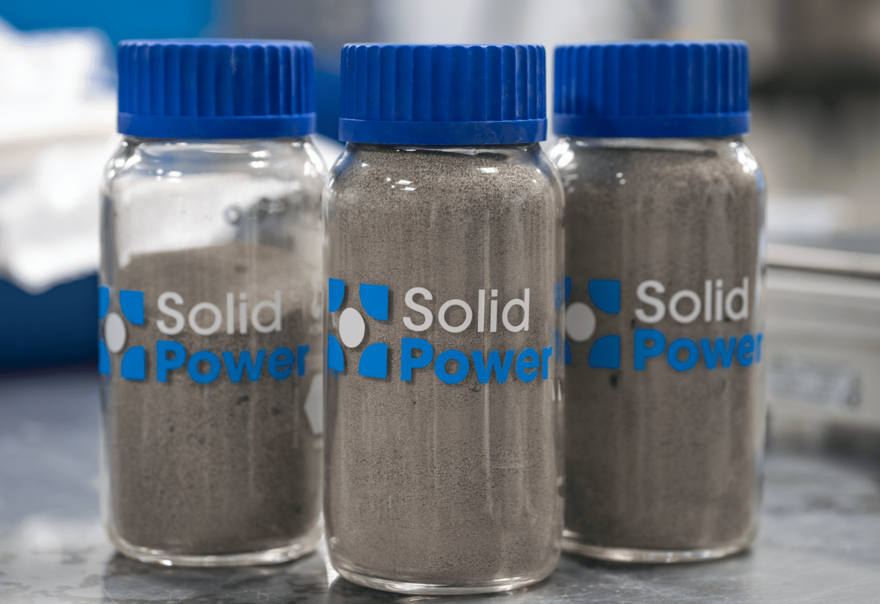 photo of Sulfide-based solid electrolytes produced by Solid Power