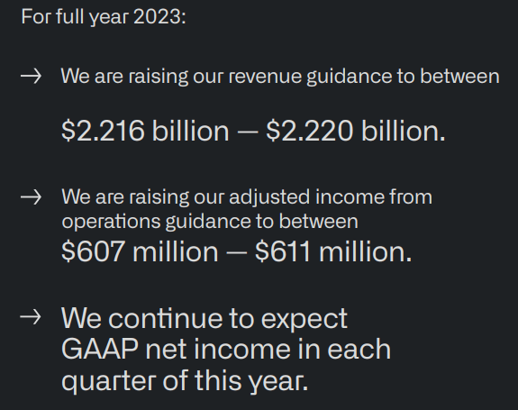 PLTR FY23 Guidance